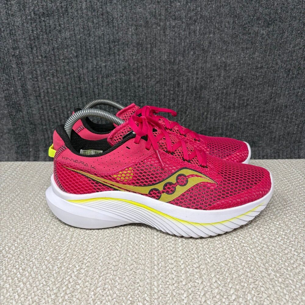 Saucony Kinvara 14 Red Rose Gold Athletic Running Shoes Women’s 8.5 S10823-16